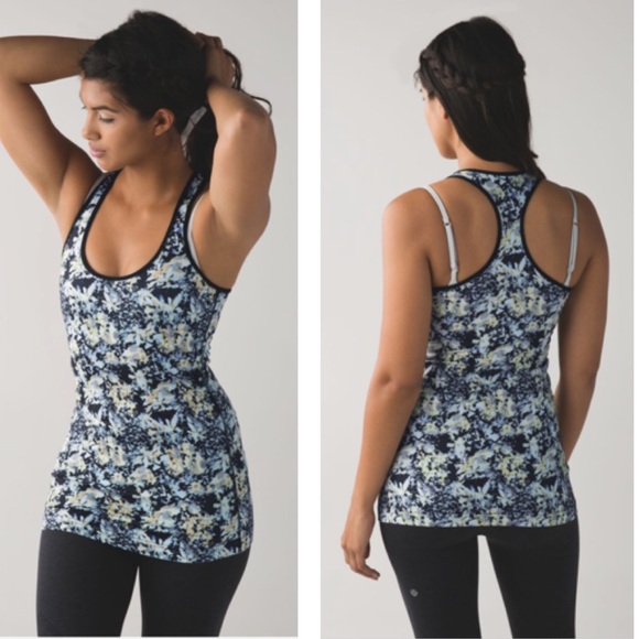 lululemon athletica Tops - Lululemon | Cool Racerback Floral Clarity Yellow